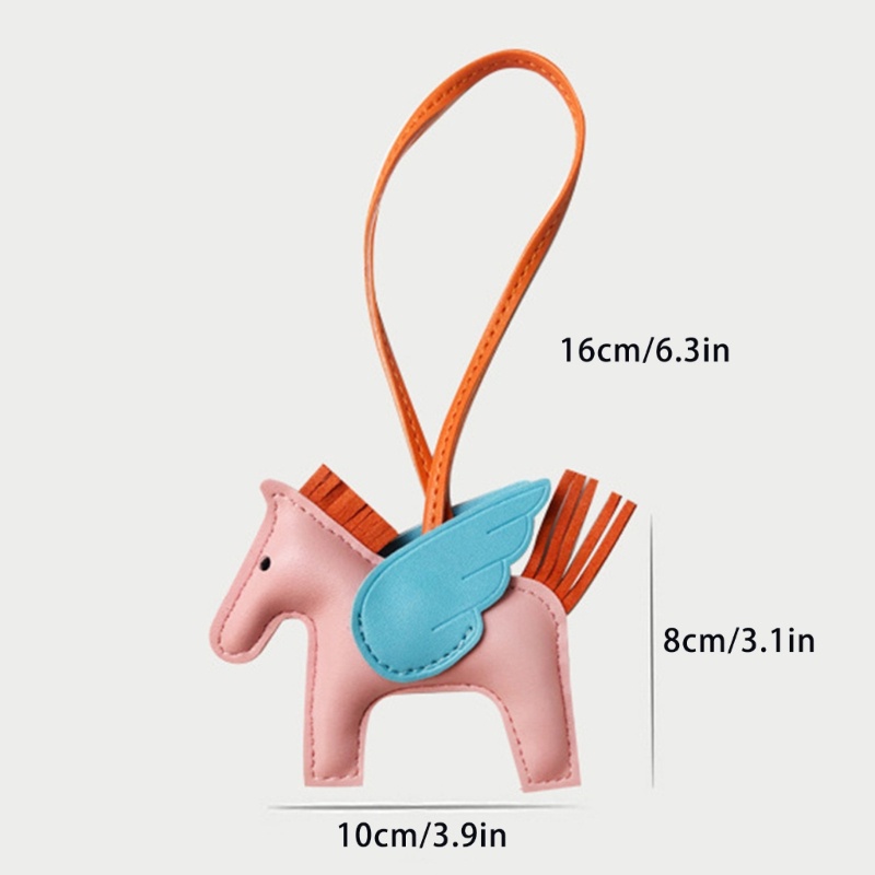 Cinna Thời Trang Thiên Thần Cánh Ngựa Móc Khóa Mặt Dây Chuyền Túi PU Charm Trang Trí Túi Xách Chìa Khóa Xe Ba Lô Trang Trí Cho Nữ