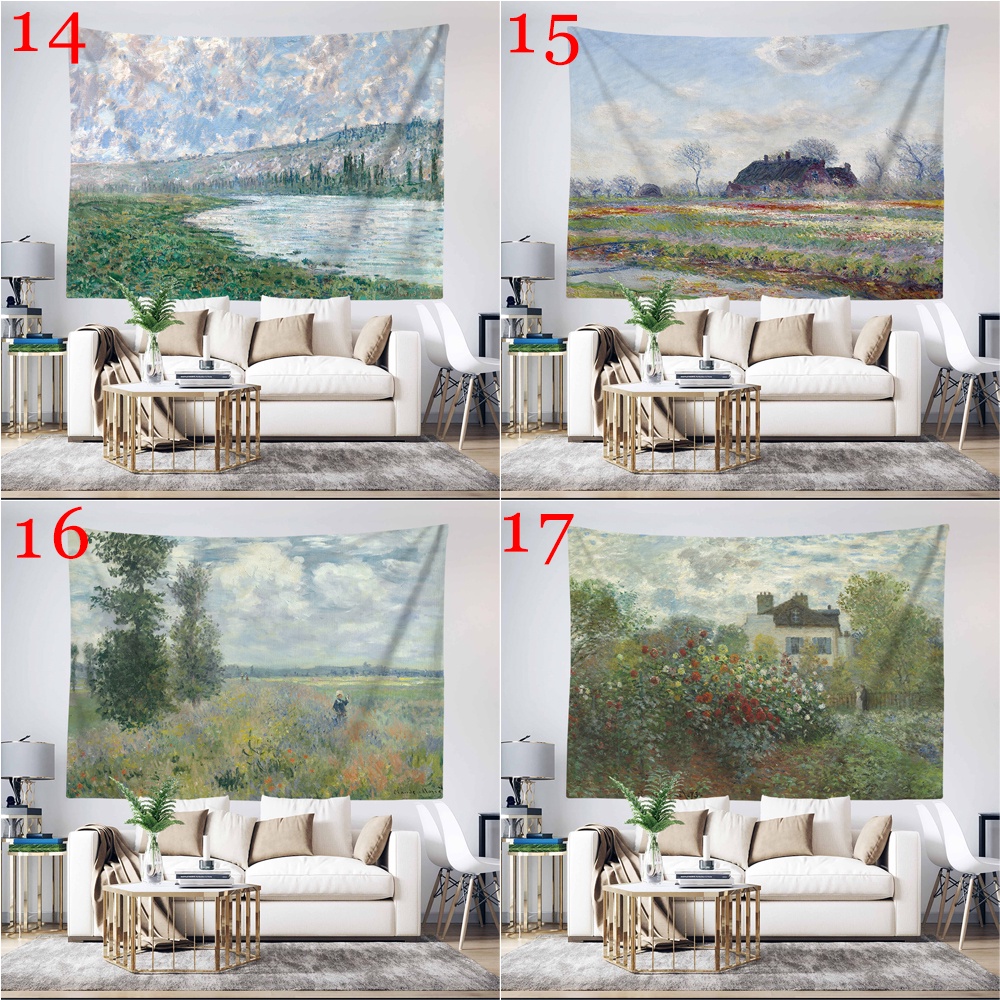 Claude Tấm Thảm Treo Tường Bằng polyester Có Kẹp Trang Trí Phòng Ngủ (Quà Tặng)