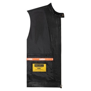 Áo khoác da nam, áo da thật Ftt Leather Racer Jacket túi hộp đắp vai màu đen da dê cao cấp mã AD306D