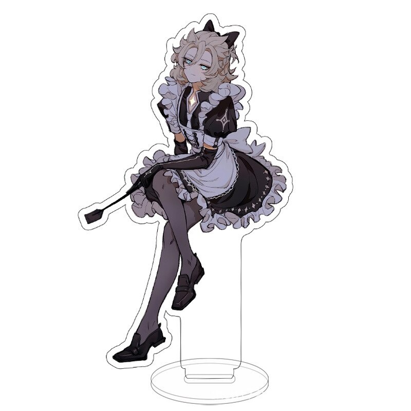 Mô hình Standee Creative Maid Anime Figure Genshin Impact Venti Xiao Scaramouche Cyno Diluc Dainsleif Phụ kiện trang trí