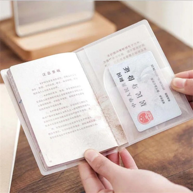 Túi Đựng Thẻ Tín Dụng / Hộ Chiếu Du Lịch / Thẻ id Bằng pvc Trong Suốt Chống Thấm Nước / Thẻ id