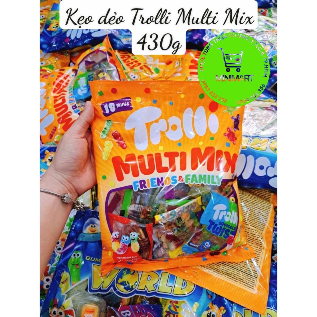 Kẹo dẻo Trolli Multi Mix Friends & Family 430g leetrinh15 | Shopee Việt Nam