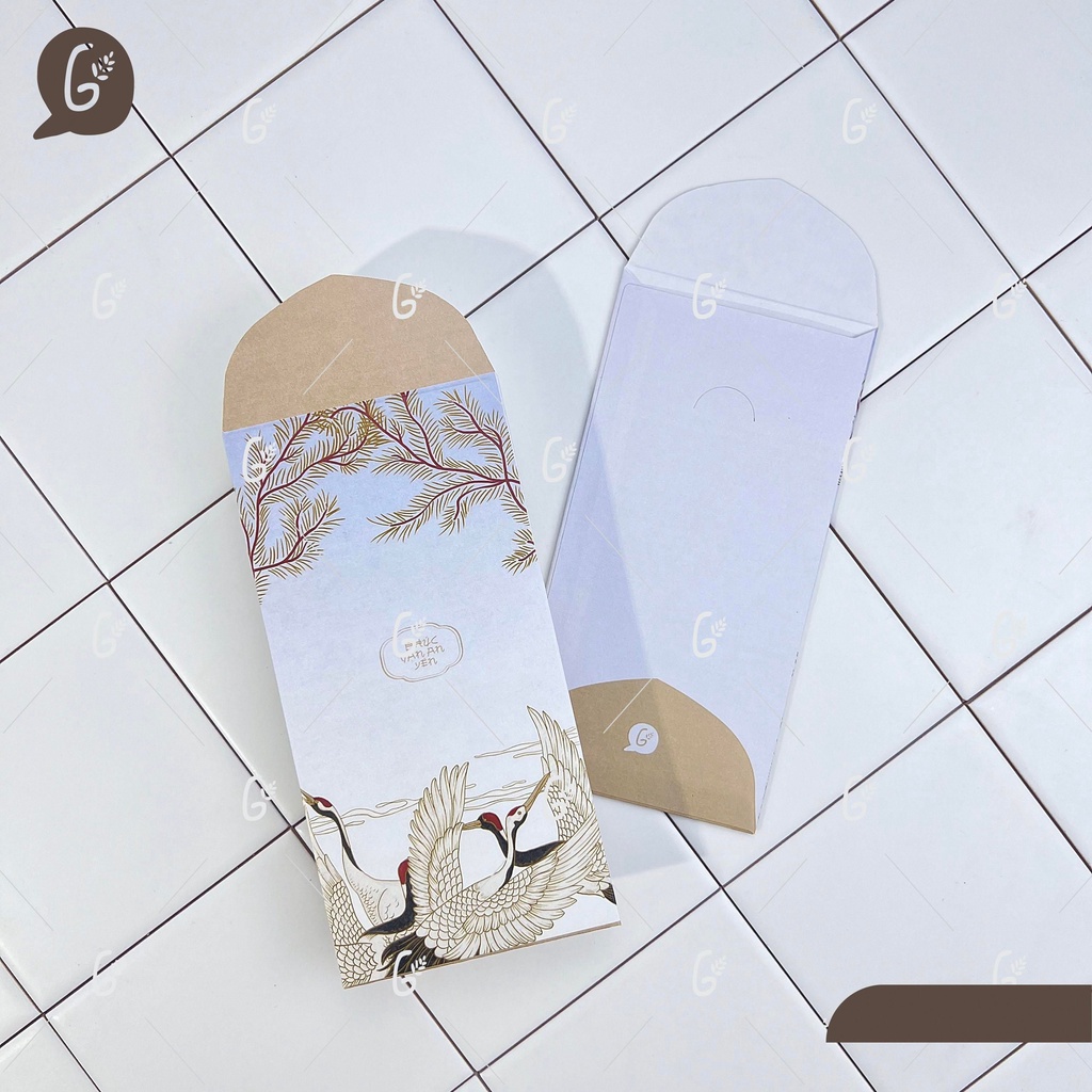 Bao lì xì tết 2025 cao cấp của Gác Xép với hoa văn vô cùng đặc biệt - Mã GX020