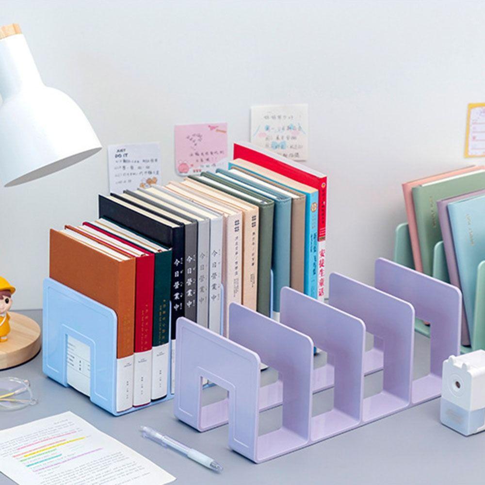 Giá sách CÓ 4 VÁCH NGĂN Để Bàn, Giá Hộp đựng sách bằng nhựa Acrylic