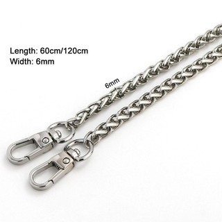 Dây Xích Túi HAPPYNOOK, Dây Đeo Túi Đeo Vai Hợp Kim Kim Loại Thay Thế, Dây Xích Tay Cầm Túi Xách 60cm 120cm
