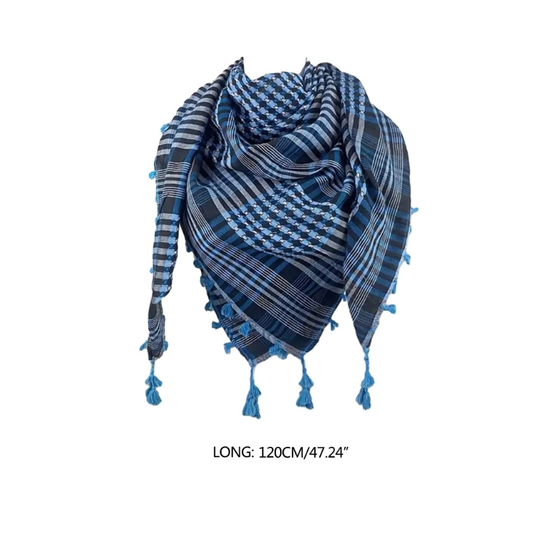 OXXGGKAO Khăn Shemagh Keffiyeh Palestine Khăn Choàng Nam Nữ Khăn Choàng Quấn Shemagh Khăn