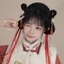 DELMER Cổ Tóc Giả, Dài Tổng Hợp Hanfu Tóc Giả Đầu, Truyền Thống Vintage Mũ Vô Hình Tự Nhiên Hanfu Cosplay Tóc Nữ