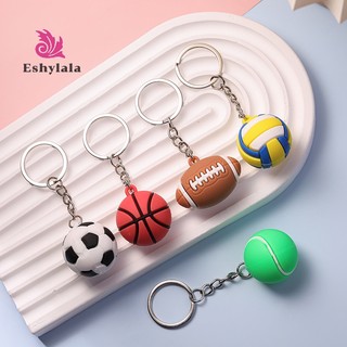 Mô phỏng Bóng đá Bóng chuyền Bóng bầu dục Móc khóa bóng bầu dục PVC Vòng chìa khóa sáng tạo Ba lô Mặt dây chuyền Phụ kiện ô tô Quà tặng [MỚI]