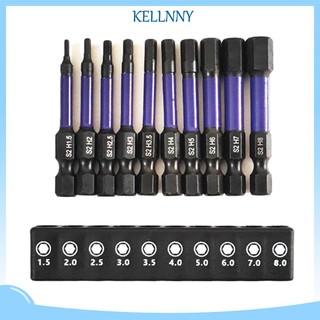Kellnny set 10 Đầu Tua Vít Lục Giác 1 4 inch Chuyên Dụng