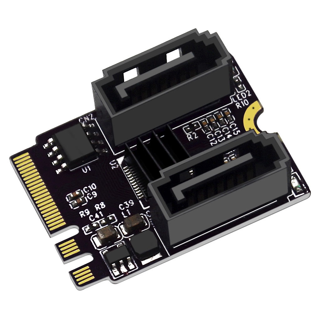 Jmt Thẻ Mở Rộng m2 (a + e key) Sang sata3.0 Mở Rộng pcle 3.0 key a + e wifi m.2 Sang sata for ngff 2230 ssd Cho Máy Tính