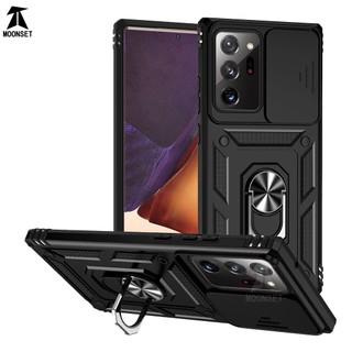 Ốp Điện Thoại Mỏng Có Giá Đỡ Dạng Trượt Bảo Vệ camera Cho samsung note 20 ultra m13 m23 m33 m53 m42