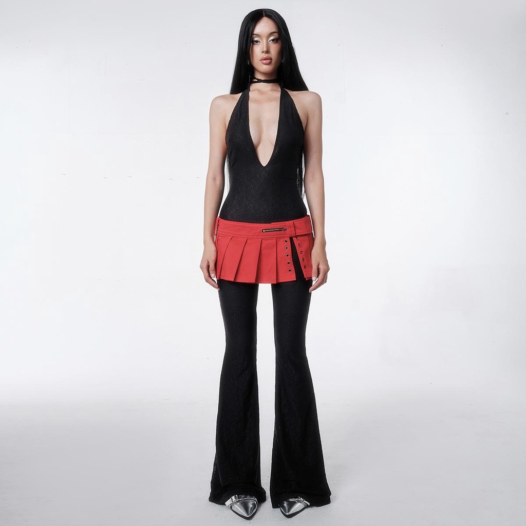 Ảnh BB Plunge Neck Lace Jumpsuit - Jumpsuit ren ống loe cổ V sâu TATICHU 3