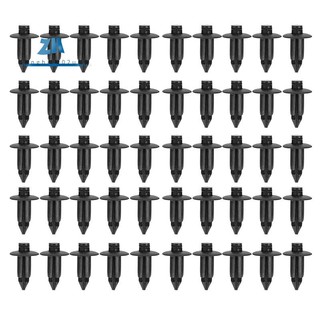 50x Nhựa Đinh Tán Xe Đạp Fairing Viền Bảng Điều Khiển Kẹp 6 Mm Cho Xe Honda Yamaha Đen