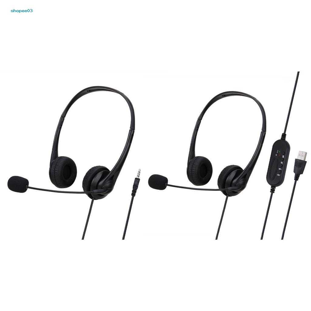 Tai Nghe Chụp Tai SY490 Giảm Tiếng Ồn Có Dây Kết Nối USB Kèm Mic Hỗ Trợ Giảng Dạy Trực Tuyến