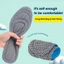 Sfse - Đế xốp nhớ 4D - Lưới thoáng khí - Dành cho nam nữ - Miếng đệm dày Nano - Hấp thụ mồ hôi, Khử mùi - Đệm giày thể thao