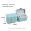 Hộp đựng đồ trang sức DAYBREAK, Hộp đựng bông tai nhẫn Mini lật, Hộp trưng bày di động bằng da PU Du lịch