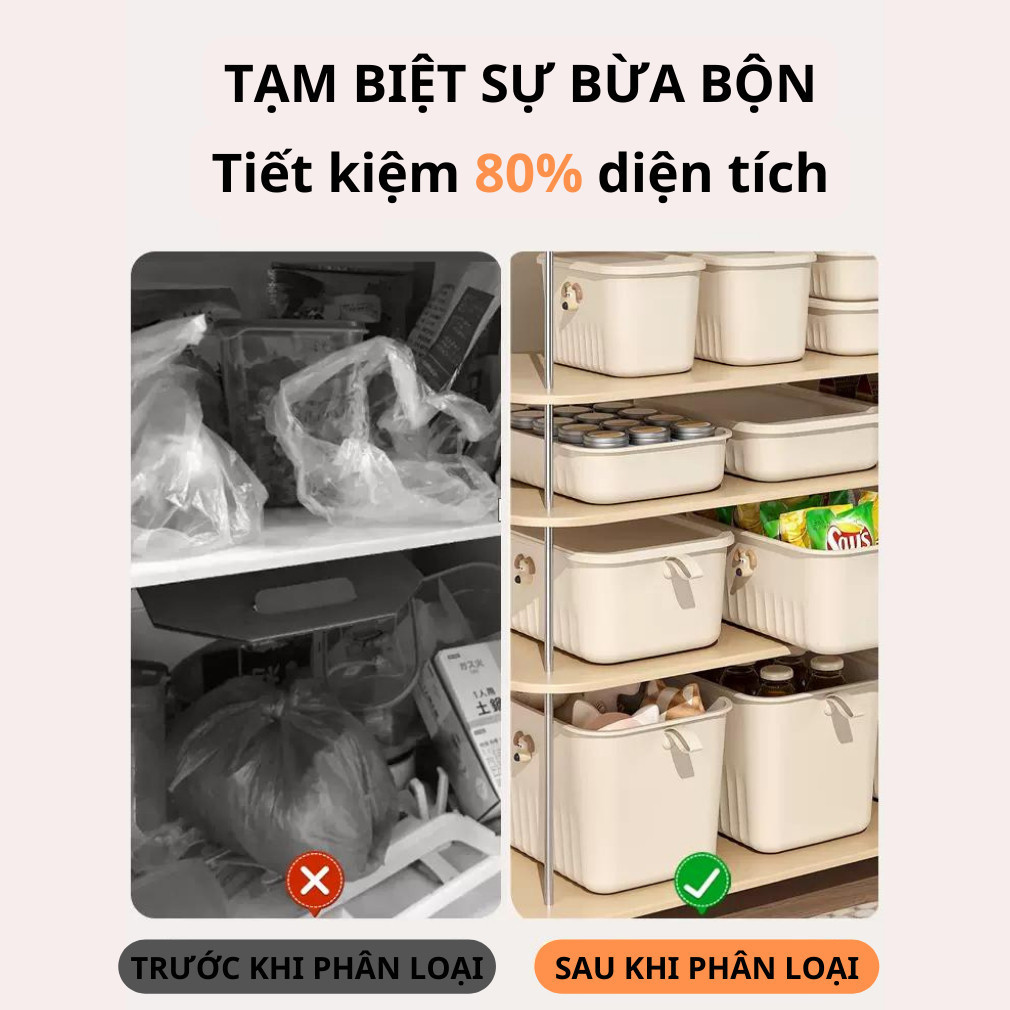 Hộp Nhựa Đựng Đồ Đa Năng Có Nắp Hình Cún Dễ Thương, Hộp Đựng Đồ Quần Áo, Đồ Chơi Có Tay Cầm