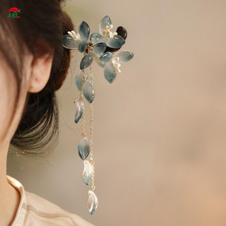 Phụ Nữ Thanh Lịch Tóc Chignon Với Tua Rua Tay Nghề Tinh Tế Dài Thẳng Tóc Dính