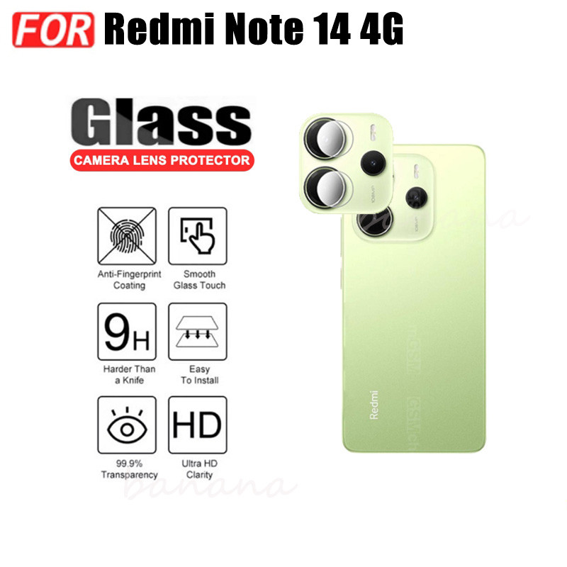 Kính cường lực gốm 3 TRONG 1 Redmi Note 14 cho Redmi Note 14 5G Ống kính máy ảnh Kính bảo vệ màn hình và phim mặt sau