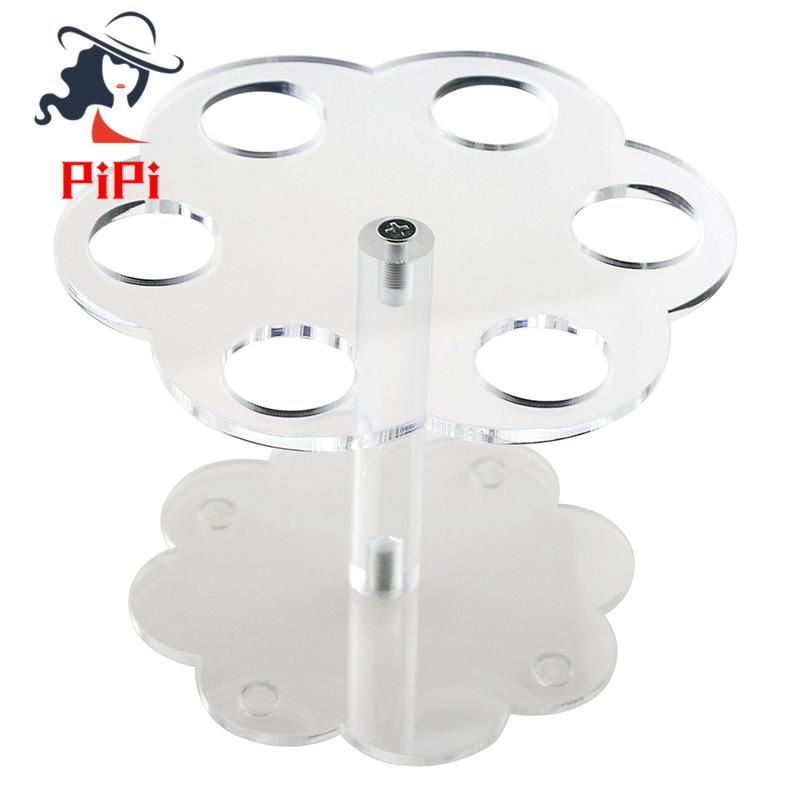 1 Giá Để Kem Ốc Quế 6 Lỗ Trong Suốt