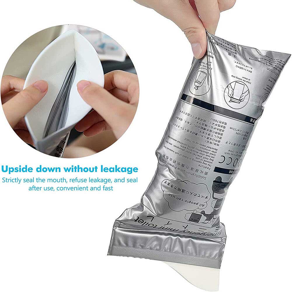12 Chiếc Ngoài Trời Khẩn Cấp Túi Nước Tiểu Xe Ô Tô Mini Vệ Sinh 700ml Túi Nước Tiểu Dùng Một Lần Túi Dành Cho Unisex TravelTraffic Vomid Túi
