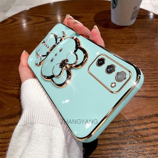 ốp lưng samsung s20 fe s20 ultra s20 plus s20 Ốp Điện Thoại TPU Silicon Mềm Mạ Điện Gắn Gương Trang Điểm Hình Thỏ 3D Cho samsung s20 fe s20 ultra s20 plus s20