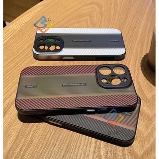 Sang Trọng Ốp Điện Thoại Sợi carbon Màu gradient Cho iphone 15 14 13 12 pro max 14 15 plus 11 Sự Bảo Vệ