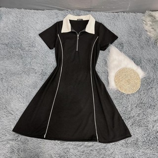 Đầm dáng A The Simple bigsize nữ thiết kế cổ polo trẻ trung năng động phù hợp cho các nàng chuppy xinh xắn G93