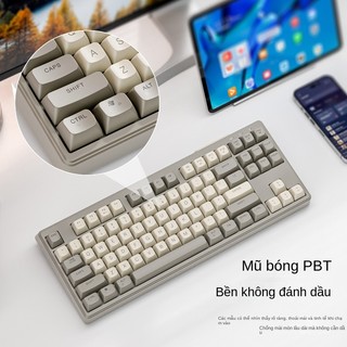 "Những con sói tự do M87" Bàn phím 2 mô hình Bluetooth không dây, văn phòng chơi điện tử, phím âm thanh PBT.