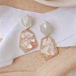 1 Đôi Bông Tai Nhựa resin Màu Xanh Lá Cây Đính Hạt niche Cá TíNh Phong Cách Cổ Điển Cho Nữ