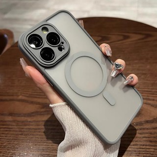 Sang Trọng Ốp Điện Thoại Cứng Từ Tính Bảo Vệ camera Chống Sốc Cho iphone15 14 13 12 11 pro max