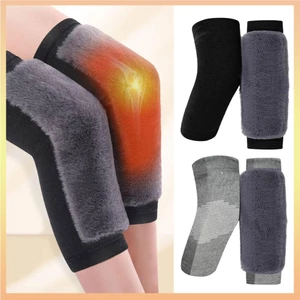 Băng Đeo Đầu Gối Giữ Ấm Mùa Đông Bằng Lông Thỏ Dành Cho Người Lớn Tuổi Và Đầu Gối Thể Thao