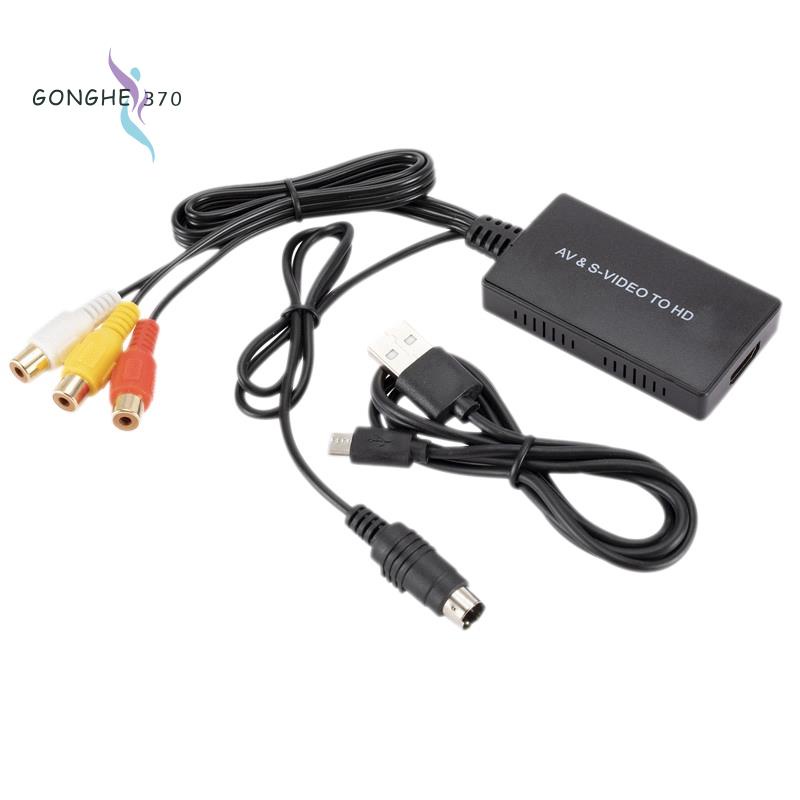 Svideo Bộ Chuyển Đổi Từ s-video Sang hdmi Và 3rca cvbs Hỗ Trợ 1080p 720p