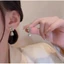 Bông Tai Mạ Bạc 925 Hình Giọt Nước Đính Đá zircon Sang Trọng