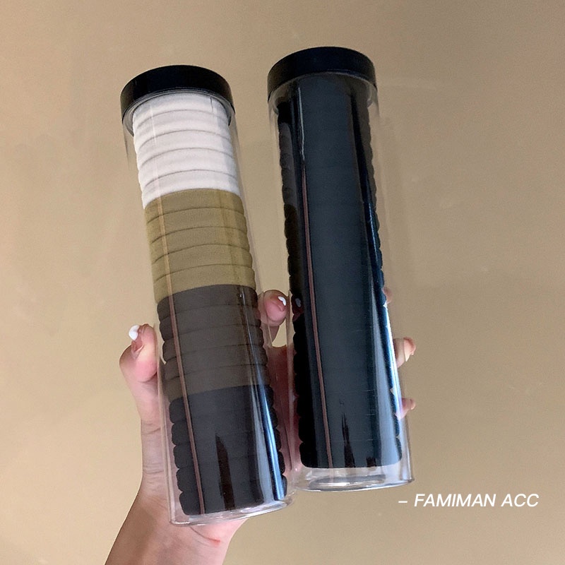 Bộ 20 Dây buộc tóc cao su co giãn, phong cách thời trang mới