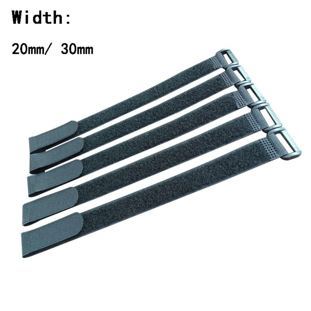 Dây buộc cáp và móc đeo WOAY, vòng nylon tự dính đa năng, phụ kiện xe đạp màu đen cho câu cá