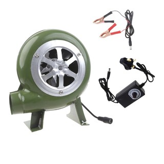 Kelnny DC12V Quạt BBQ Máy Thổi Khí 2900R Điều Chỉnh Tốc Độ Dã Ngoại Cắm Trại Nướng Quạt 100v 220v