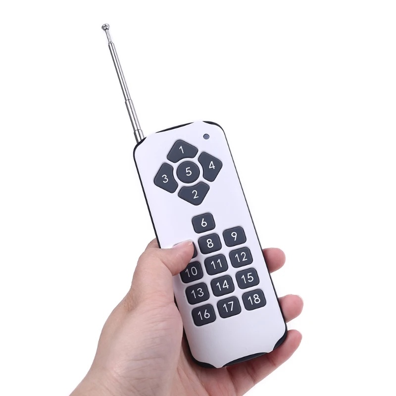 Bộ Điều Khiển Từ Xa 18 Kênh rf 433mhz 18 Phím Công Suất Cao Cho switch