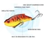 CQCJ Mini Mồi Câu Cá, Treble Hook Rung VIB Mồi chìm, Hot 75mm / 14.5g 9179 Xoay Mồi Câu Cá