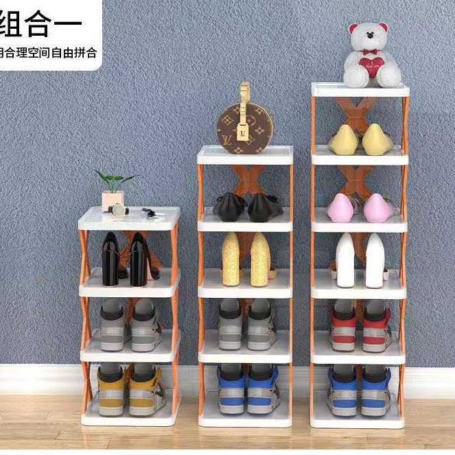 Kệ Để Giày Dép Đa Năng Dễ Tháo Lắp 5,6 Tầng , Kệ Trang Trí Decor Chữ X Hiện Đại Chất Liệu Nhựa PVC Cao Cấp [SHOP.MH]