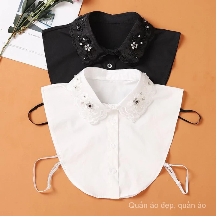 cổ giả áo sơ mi cổ giả sơ mi Cổ Áo Sơ Mi Giả Sơ Mi Phong Cách Thời Trang Xuân Thu Mới Cho Nữ