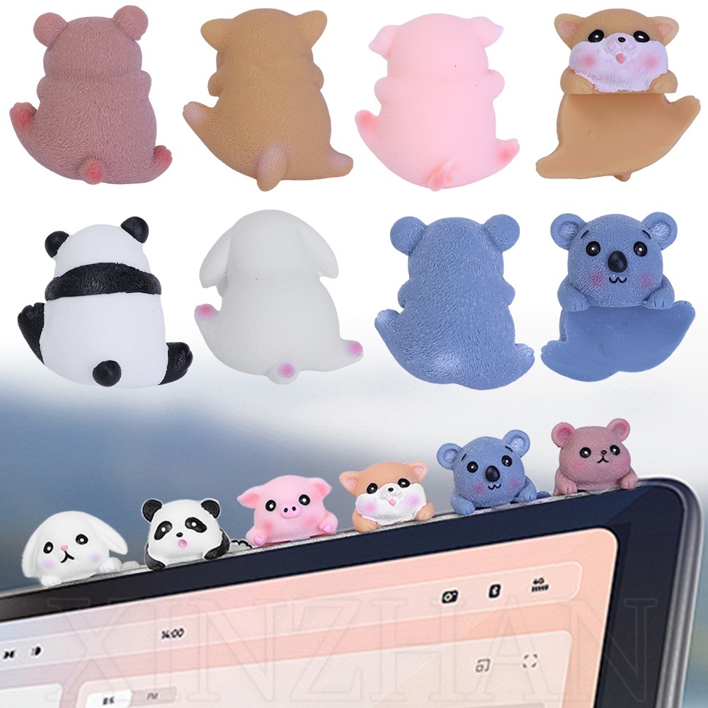 Mô Hình Trang Trí Màn Hình Máy Tính / Xe Hơi / Heo / Thỏ / Gấu Koala / Chó Koala Bằng Nhựa Resin Tự Dính Dễ Thương