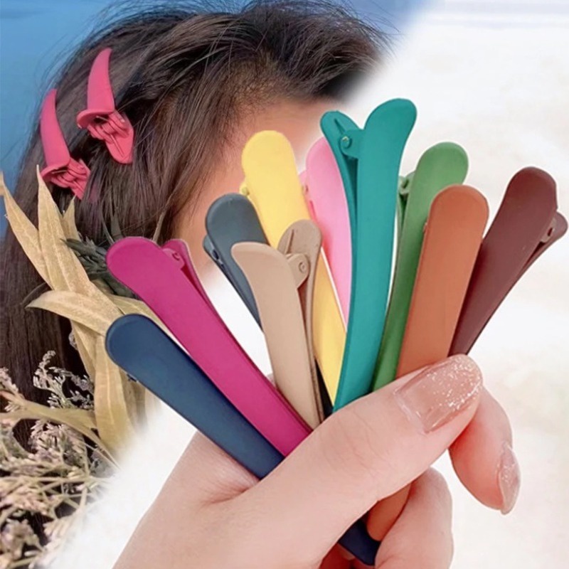 Kẹp Tóc Mỏ Vịt Màu Kẹo Đơn Giản Thời Trang Hàn Quốc