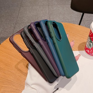 Ốp Điện Thoại Nhựa Cứng Cho Huawei P60 P50 P40 Pro Mate 50 40 30 Vỏ Bảo Vệ Cạnh Camera Kim Loại K01