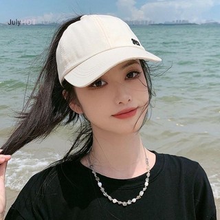 Julyhot Chữ Màu Trơn Cao Đuôi Ngựa Bóng Chày Nữ Thể Thao Golf Quần Vợt Tóc Cao Bun Nón Massivedeals
