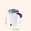 Cốc khuấy tự động DONOVANQQ, 380ML có ống hút & nắp Cốc cà phê trộn điện, đáy chống trượt USB có thể sạc lại Cốc tự khuấy chống nước gia đình