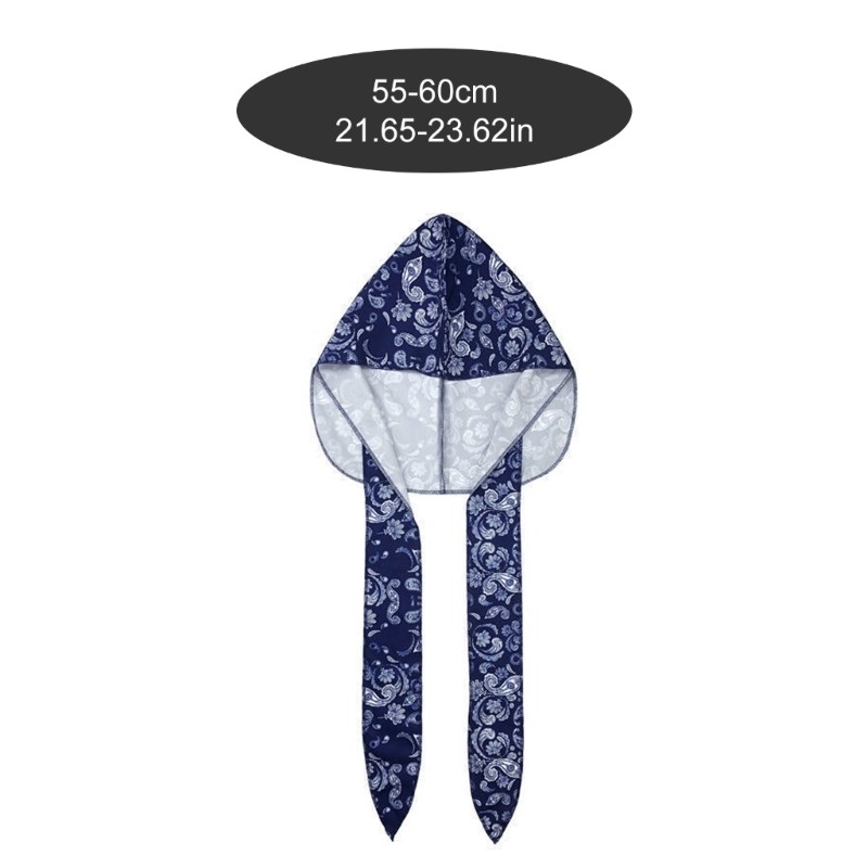 Bầu Trời HIPHOP Durag Bandana Đầu Khăn Turban Cho Nữ Phong Cách Đường Phố Turban Unisex Đầu Quấn Bandana