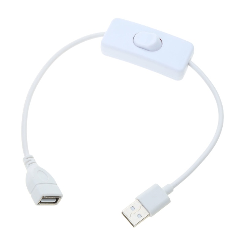 Bang USB Switch Line Cáp USB có On Switch Line 30CM 11 8inch Đen Trắng