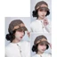 FUJIOU Tóc Giả Mũ Xoăn Ngắn, Phong Cách Hàn Quốc Tổng Hợp Nữ Mẹ Mũ Có Tóc Giả, Fasion Giả Lông Tơ Vô Hình Billycock Sóng Bob Tóc Giả Nữ