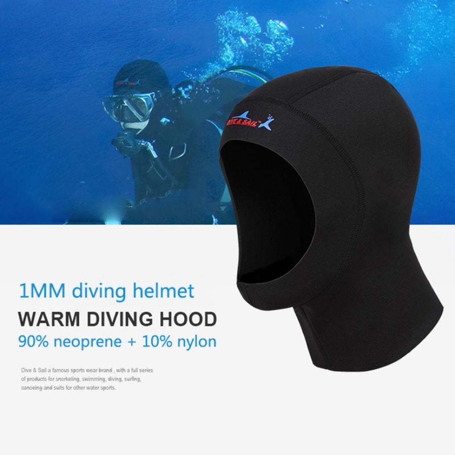 Putter 3mm Neoprene Bộ đồ bộ lặn, kèm mũ trùm đầu, mặt nạ, và tất - Perfect cho freediving và spearfishing